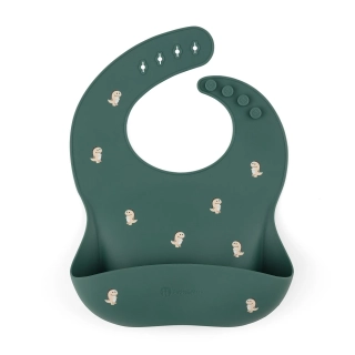 PETITE&MARS Bryndák silikonový Take&Match Green Dinos 6m+